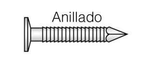 Tornillo para prefijar tacón (anillado) Medidas: 3×20